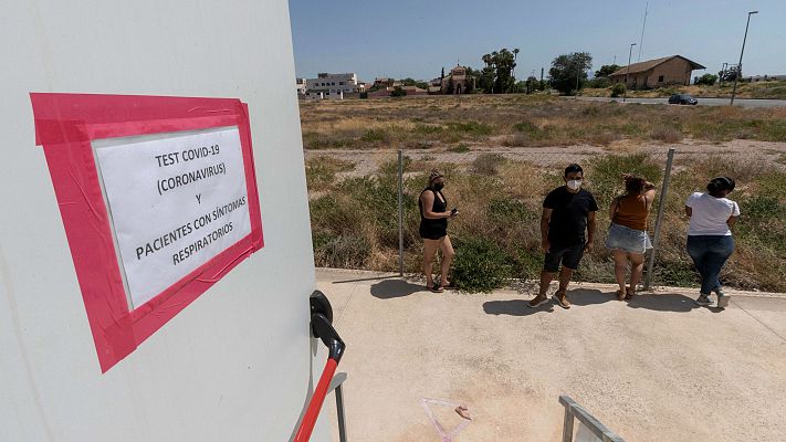 Telediario 1 - Totana (Murcia) retrocede a Fase 1 por el aumento de casos