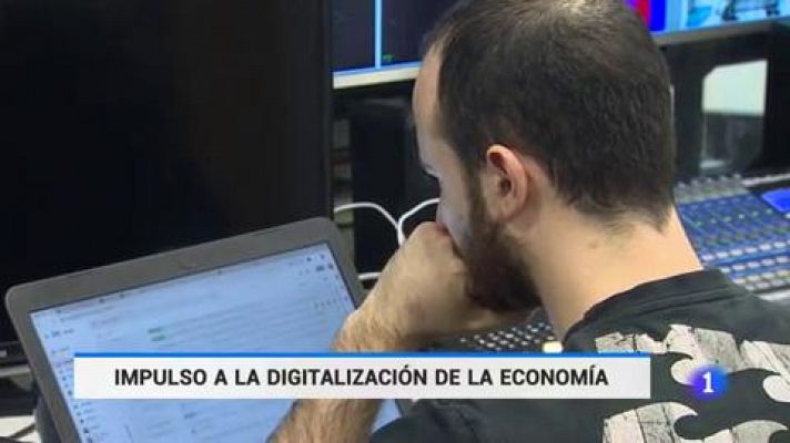 Telediario 1 - Sánchez anuncia un plan de 140.000 millones para la digitalización en cinco años