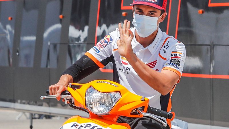 Márquez dice que aún tiene inflamación, pero que está "superando" la lesión