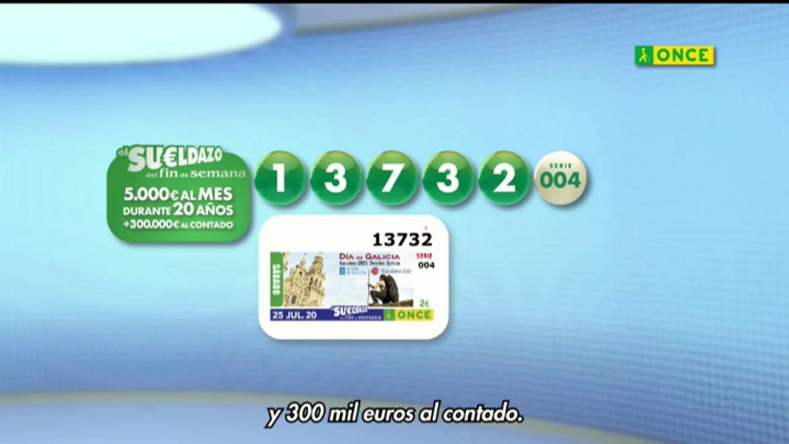 Sorteo ONCE - 25/07/20 - ver ahora