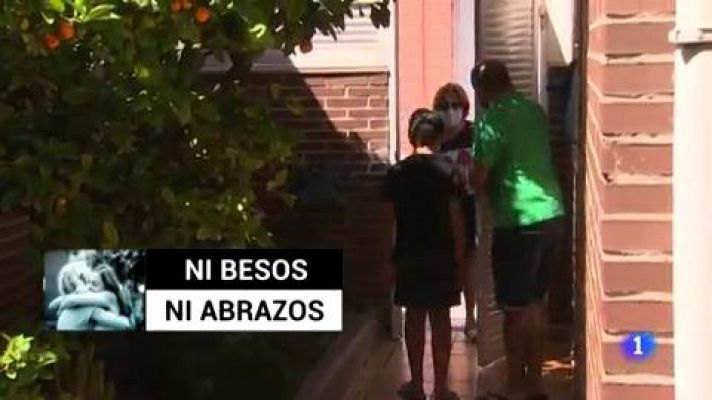 Telediario 1 - Un 25% de los nuevos contagios se producen en reuniones familiares