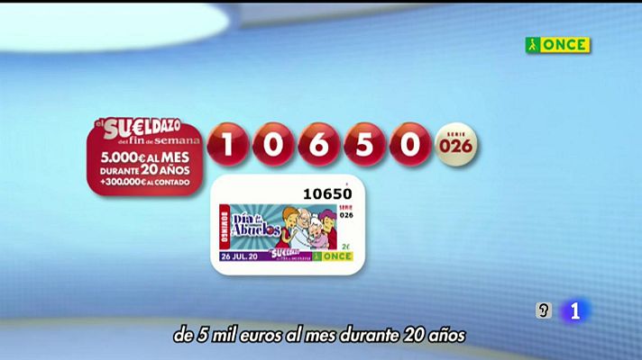 Sorteos ONCE - ONCE - 26/07/20