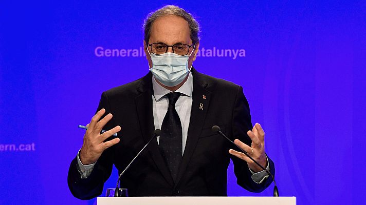 Informativo 24h - Torra advierte de la situación "crítica" en Cataluña y pide un "esfuerzo colectivo" para evitar que vaya a peor