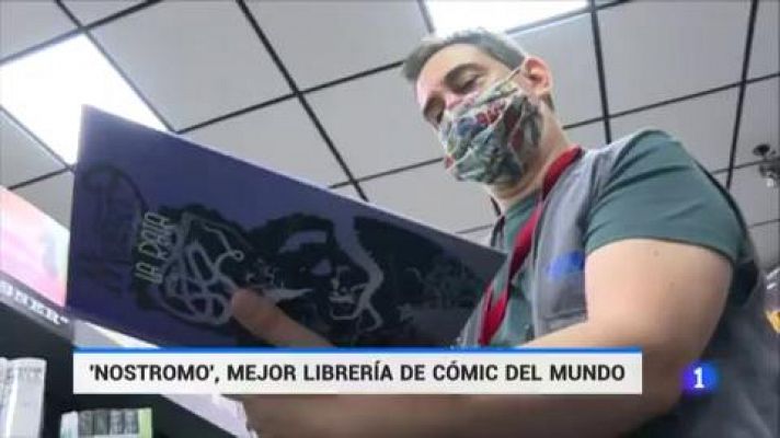 Telediario 1 - La sevillana Nostromo gana el premio Eisner a la mejor librería de cómics del mundo