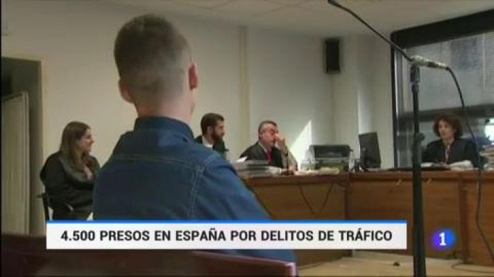 Un total de 4.542 personas cumplen condena en España por delitos de tráfico