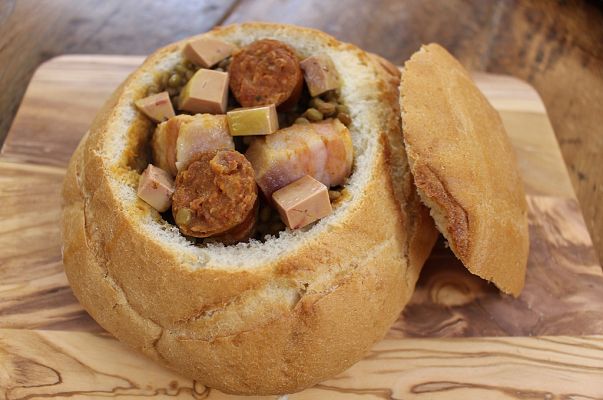 RTVE Cocina - Pan relleno de lentejas con chorizo, panceta y mi - cuit