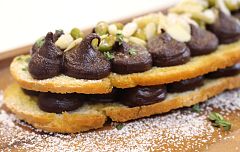 Pan con aceite y chocolate
