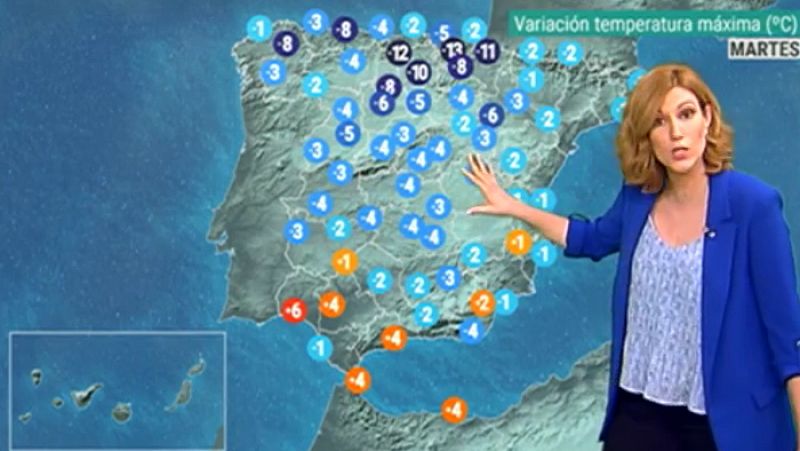 Aumento de las temperaturas en Andalucía y lluvias en Galicia y el Cantábrico