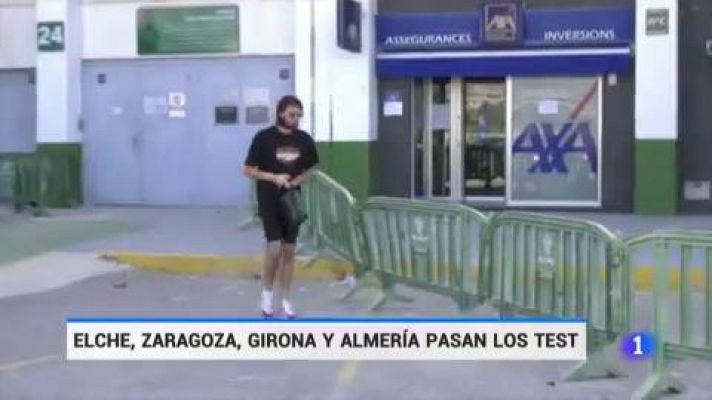 Telediario 1 - Almería, Girona, Zaragoza y Elche comienzan a preparar los playoffs