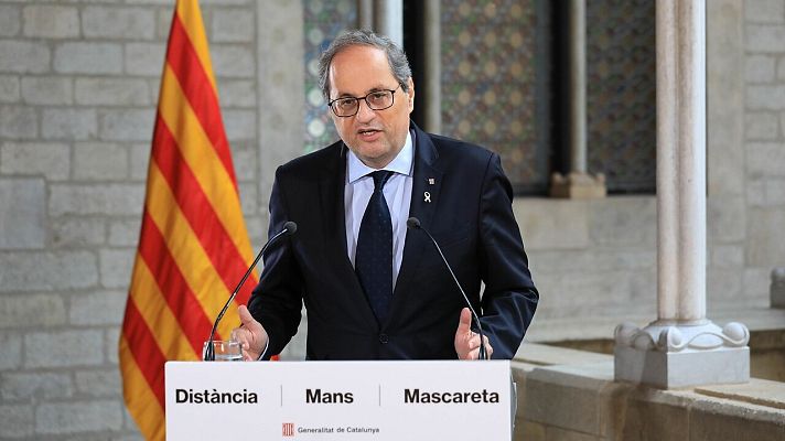 Telediario 1 - Torra pide a Sánchez el "cese de hostilidades" para retomar el diálogo