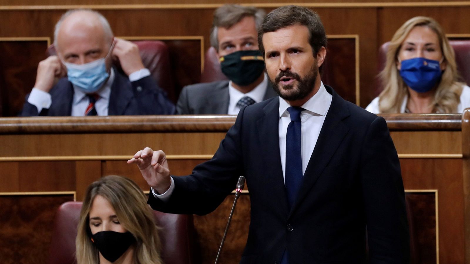 Casado insiste en la "incompetencia" del Gobierno y denuncia el "descontrol" de los rebrotes