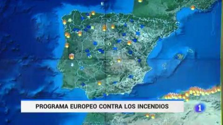 Telediario 1 - RescUE, el programa europeo que presta ayuda para luchar contra los incendios