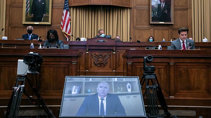 Telediario 1 - Las cuatro grandes tecnológicas se defienden en EE.UU.