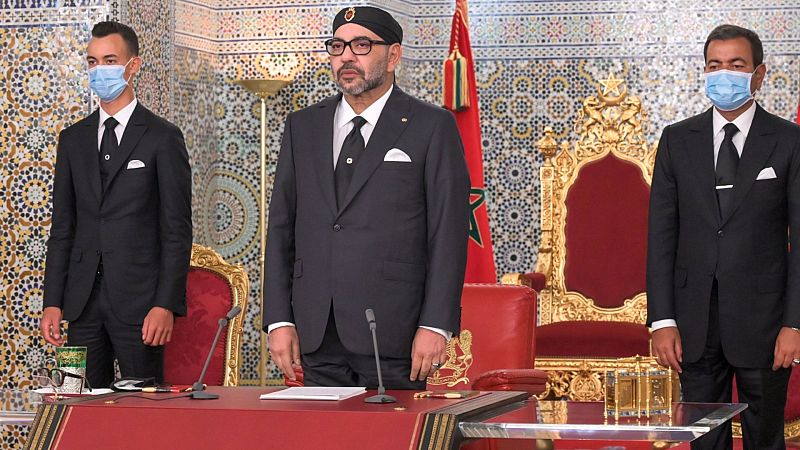 El rey de Marruecos se dirige a la nación por primera vez desde que comenzó la pandemia - RTVE.es - Telediario 1 | Ver