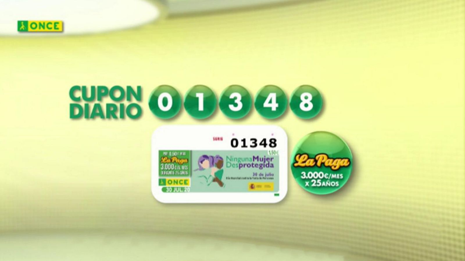 Sorteo ONCE - 30/07/20 - ver ahora