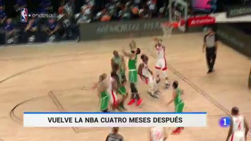 La NBA, el mejor espectáculo del mundo, vuelve cuatro meses después