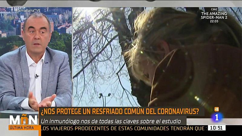 El inmunólogo Marcos López Hoyos resuelve dudas sobre el resfriado común y el coronavirus