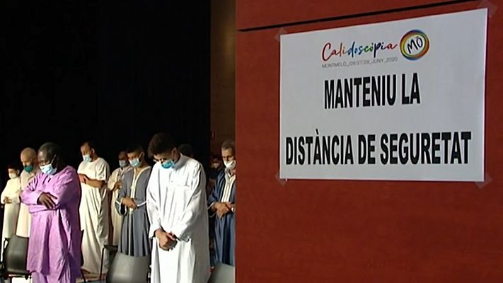 Telediario 1 - La Fiesta del Cordero en Cataluña, restringida