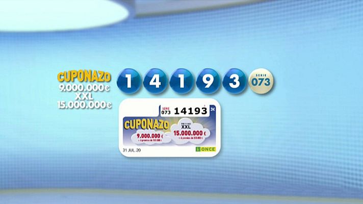 Sorteos ONCE - Sorteo ONCE - 31/07/20