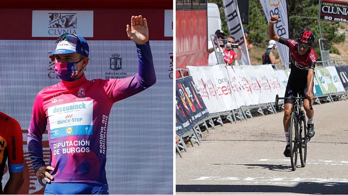 Subida completa a las Lagunas de Neila: Sosa gana la etapa y Evenepoel, la general