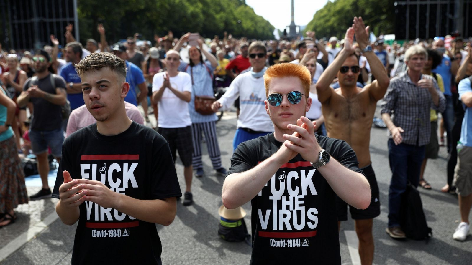 Coronavirus | Marcha en Berlín contra las restricciones impuestas por el Gobierno alemán - RTVE.ES