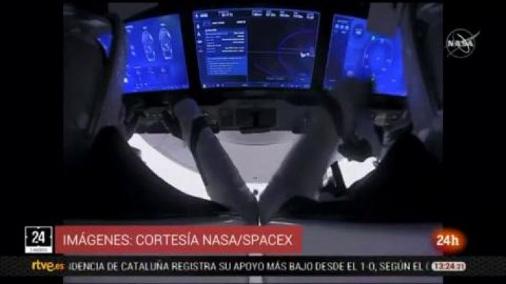 La nave de SpaceX viaja rumbo a la Tierra