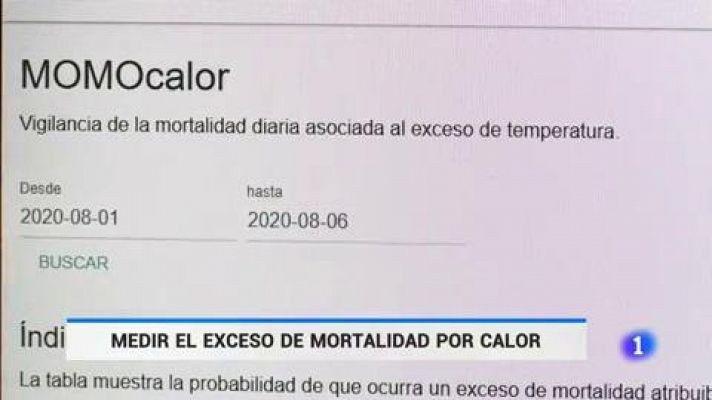 Telediario 1 - El riesgo por ola de calor aumenta
