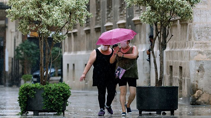 Precipitaciones localmente fuertes en el este de Cataluña