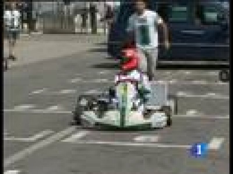 Schumacher se entrena con karts