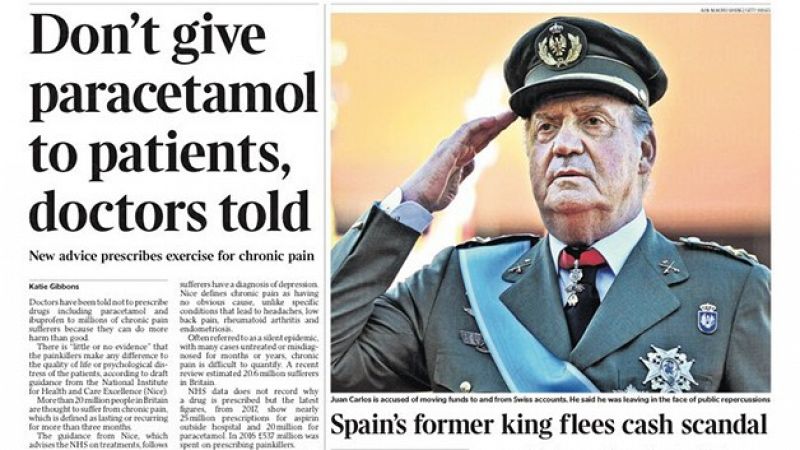 Así recoge la prensa internacional la salida del rey Juan Carlos
