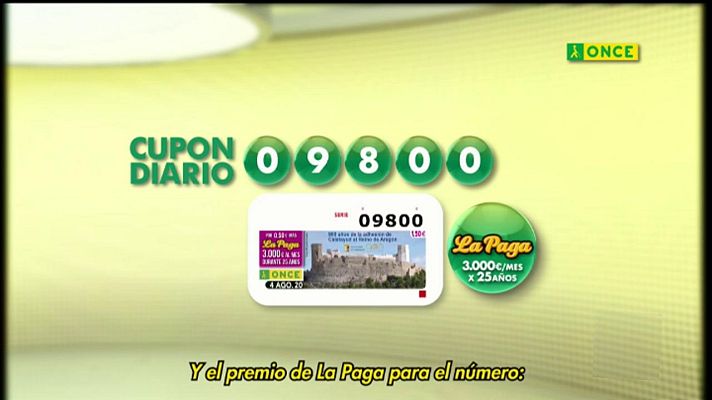 Sorteos ONCE - Sorteo ONCE - 04/08/20