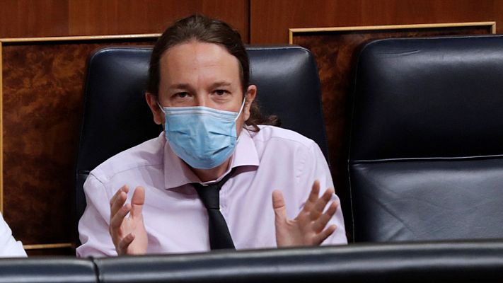 Iglesias considera que "no es aceptable" que el rey emérito se haya marchado de España "cuando se le está investigando"