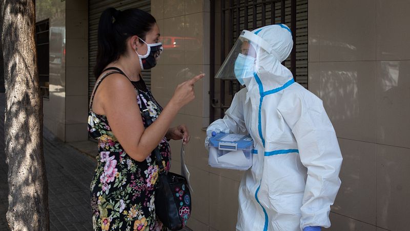 Test PCR a domicilio en Cataluña para combatir al coronavirus