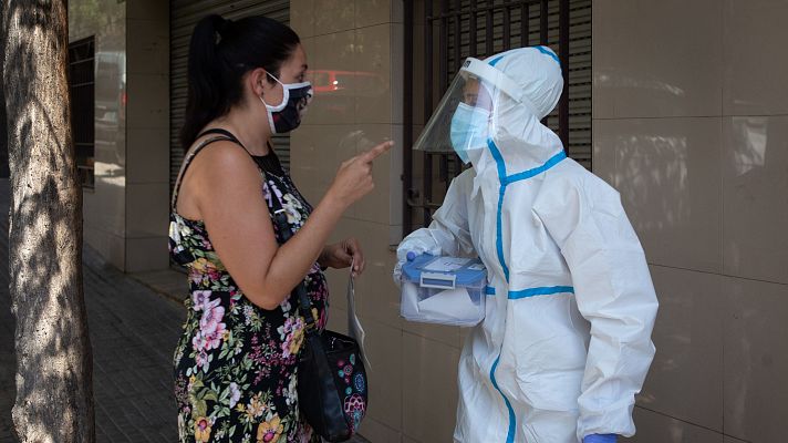 Test PCR a domicilio en Cataluña para combatir al coronavirus