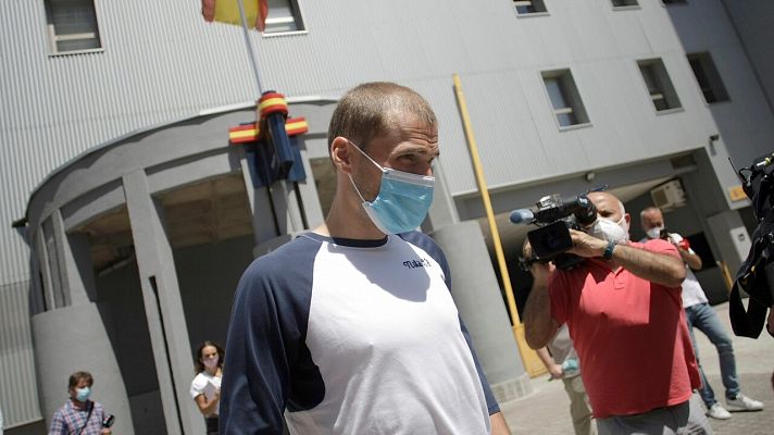 Telediario 1 - Bergantiños, en libertad sin cargos tras declarar por el audio sobre el Fuenla