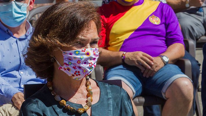 Telediario 1 - Discrepancias internas en el Gobierno sobre la decisión del rey emérito