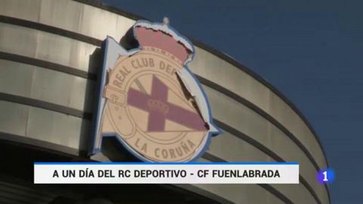 Telediario 1 - Unas horas para el controvertido Dépor-'Fuenla'