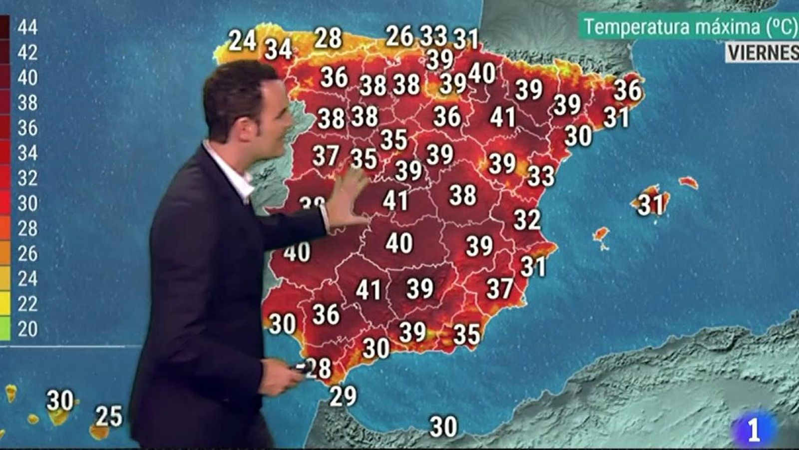Intenso calor en gran parte del interior peninsular