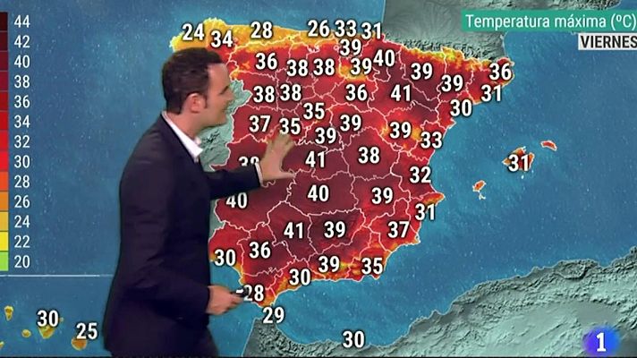 El tiempo - Intenso calor en gran parte del interior peninsular