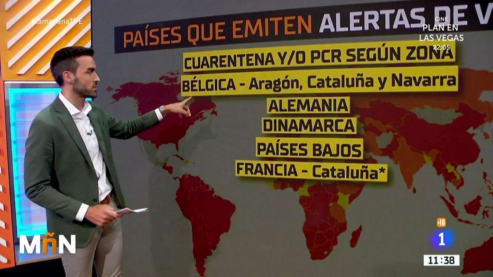 Este es el mapa de restricicones para viajeros españoles
