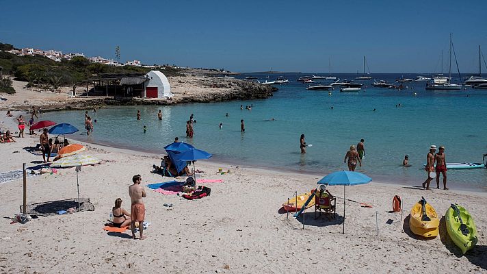Telediario 1 - Preocupación en Baleares por la drástica caída de turistas internacionales