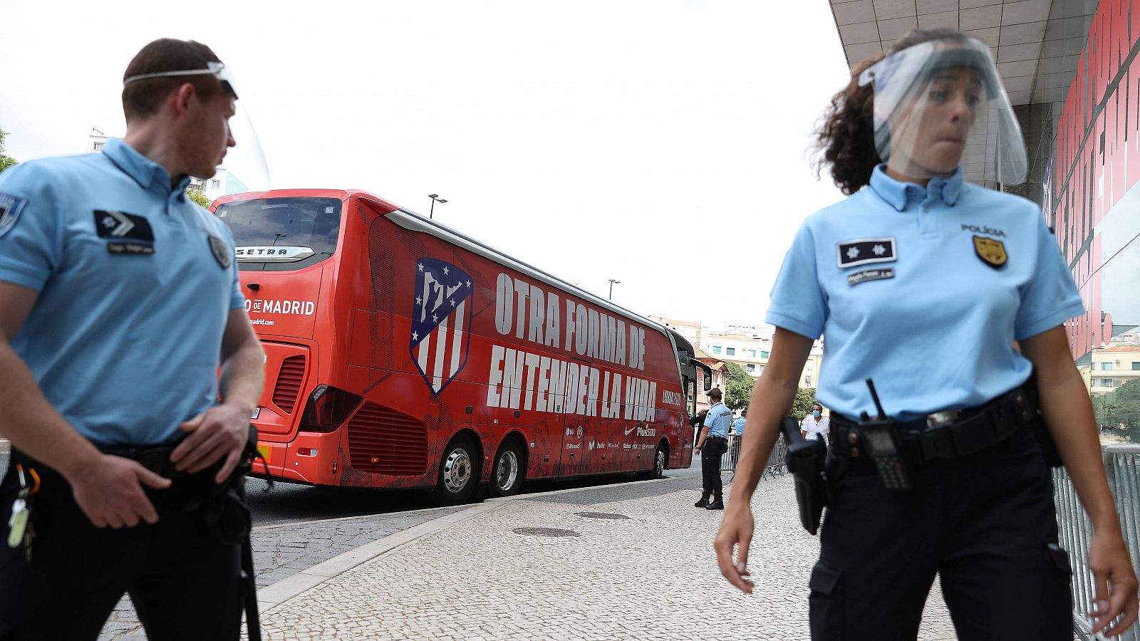 El Atlético trabaja con muchas medidas de seguridad en Lisboa