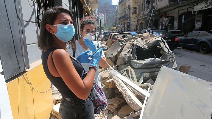 El coronavirus complica la recuperación de Beirut