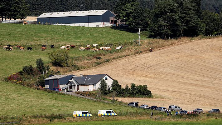 Al menos un muerto en un accidente de tren en Escocia