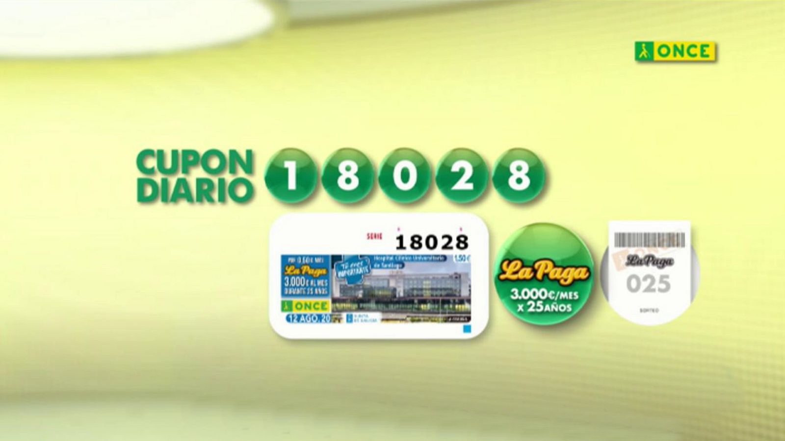 Sorteo ONCE - 12/08/20 - ver ahora