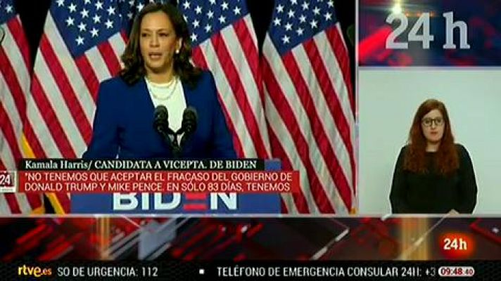 Informativo 24h - La presentación del tándem Biden-Harris da inicio a la campaña más enconada en EE.UU.