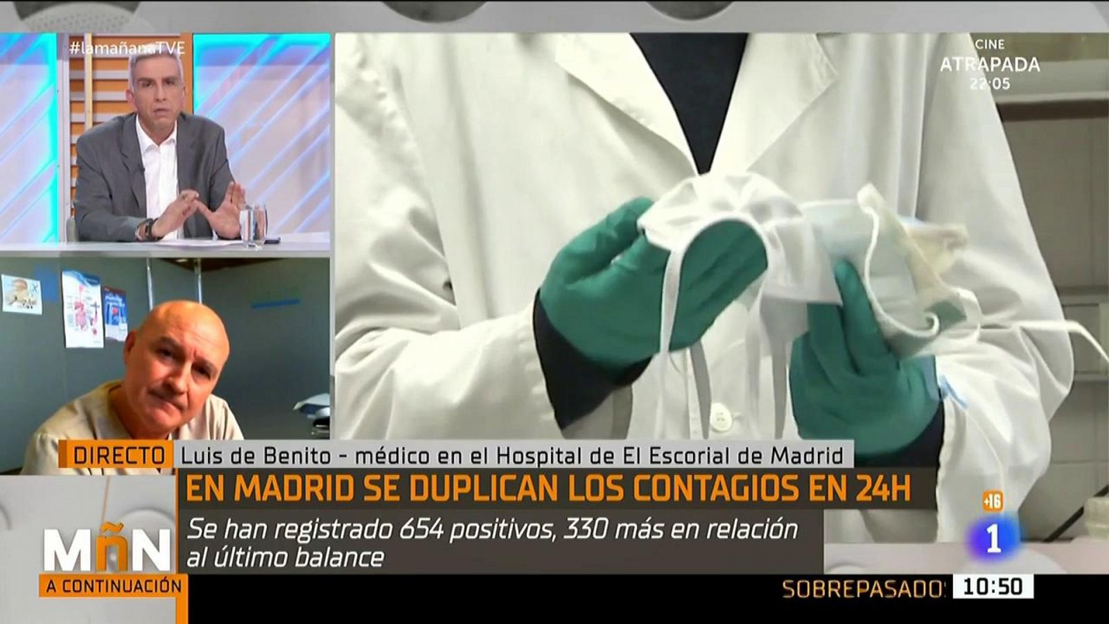 Doctor Luis de Benito. Entrevista sobre el aumento de casos en La Mañana