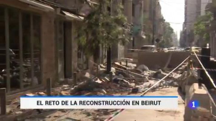 Telediario 1 - El reto de la reconstrucción de Beirut