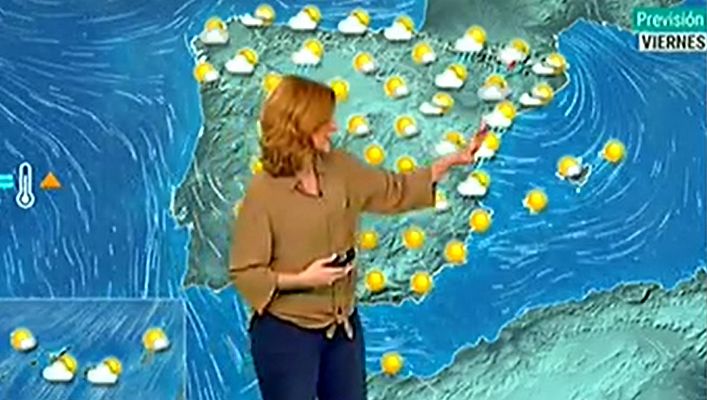 El tiempo - Fuertes tormentas en el Pirineo oriental y bajo Ebro con temperaturas en ascenso