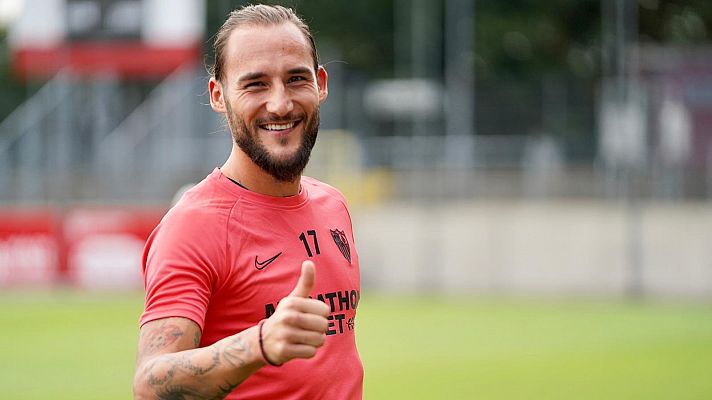 Telediario 1 - El Sevilla recibe a Gudelj, totalmente recuperado de coronavirus